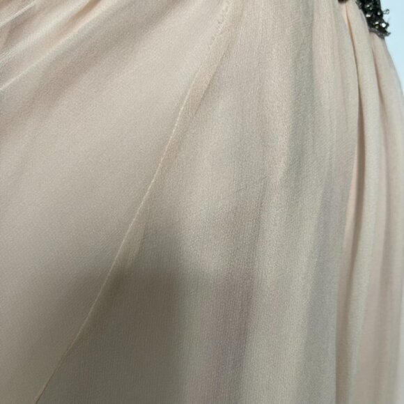 New Marchesa Notte Women's Blush Pink Maxi Dress Evening Gown Size 14 - Picture 10 of 14
